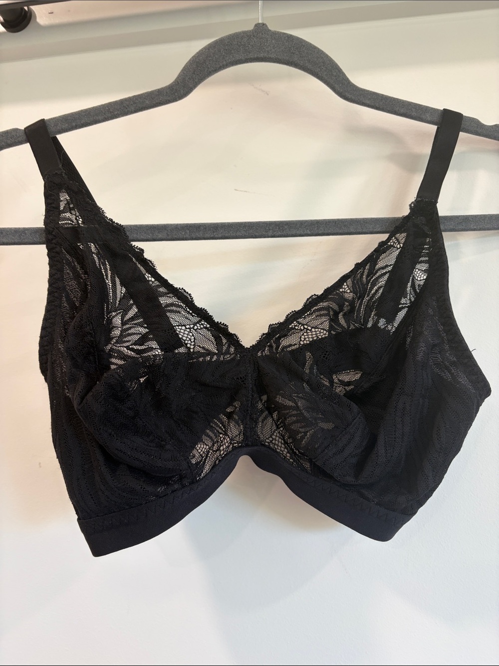 Curvy Kate Black Lace Bralette with excellent support.
